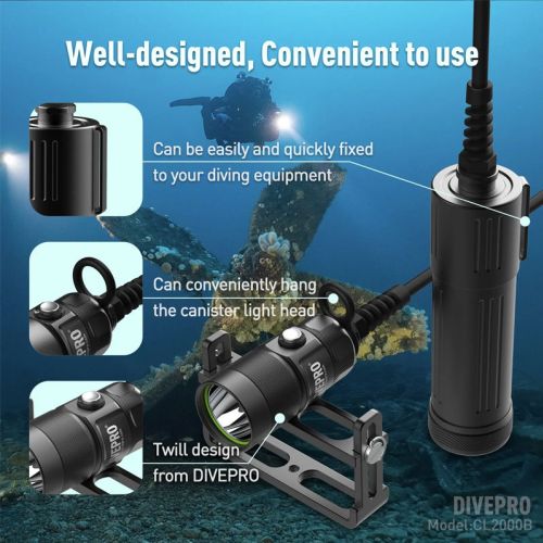 Divepro CL2000B Light 2000 lumens ()